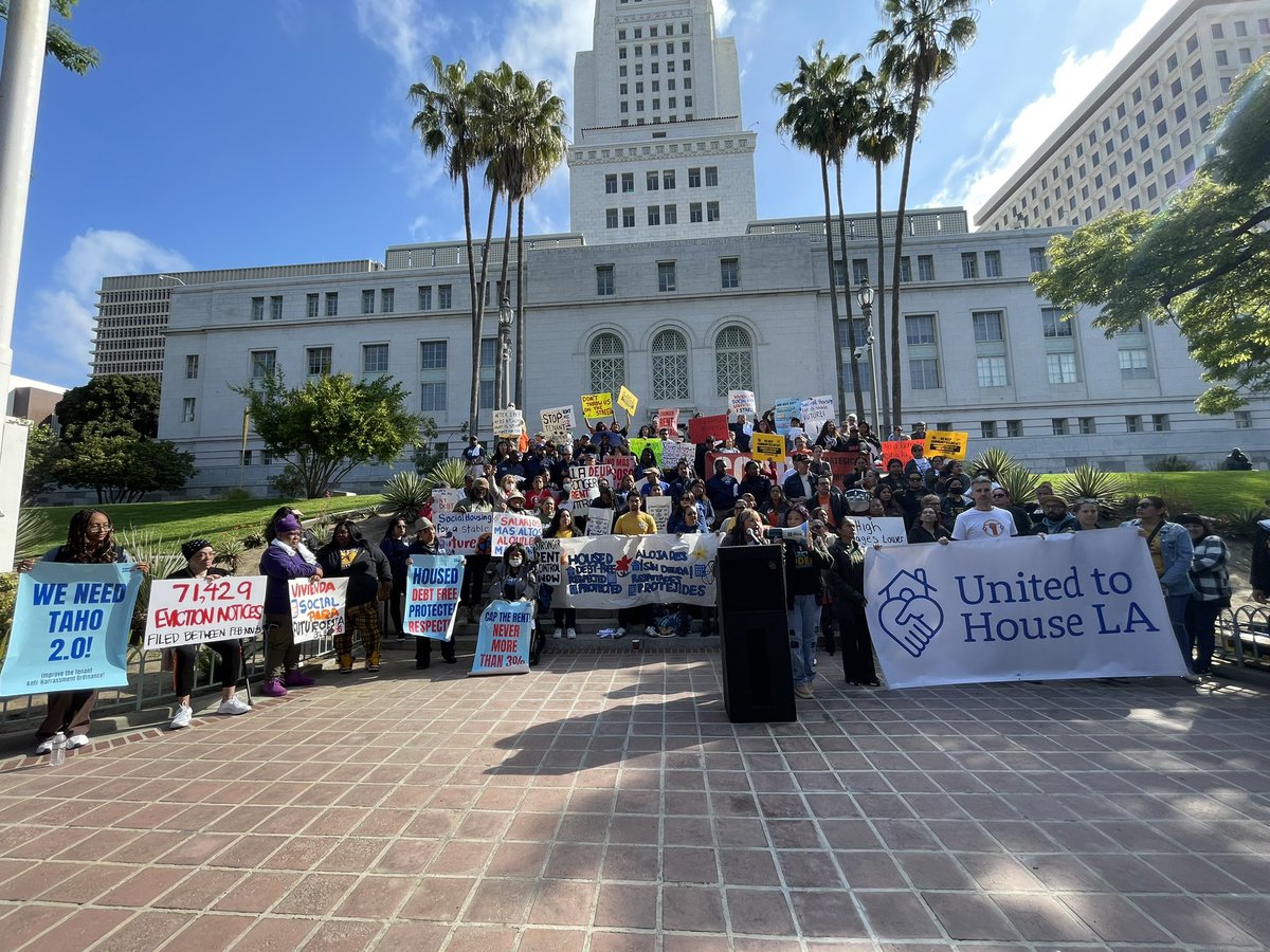 Celebrating Renter’s Day!!! We heard from tenants, CM’s @cd1losangeles @cd4losangeles @HugoForCD13 and are headed to make public comment! #KeepLaHoused