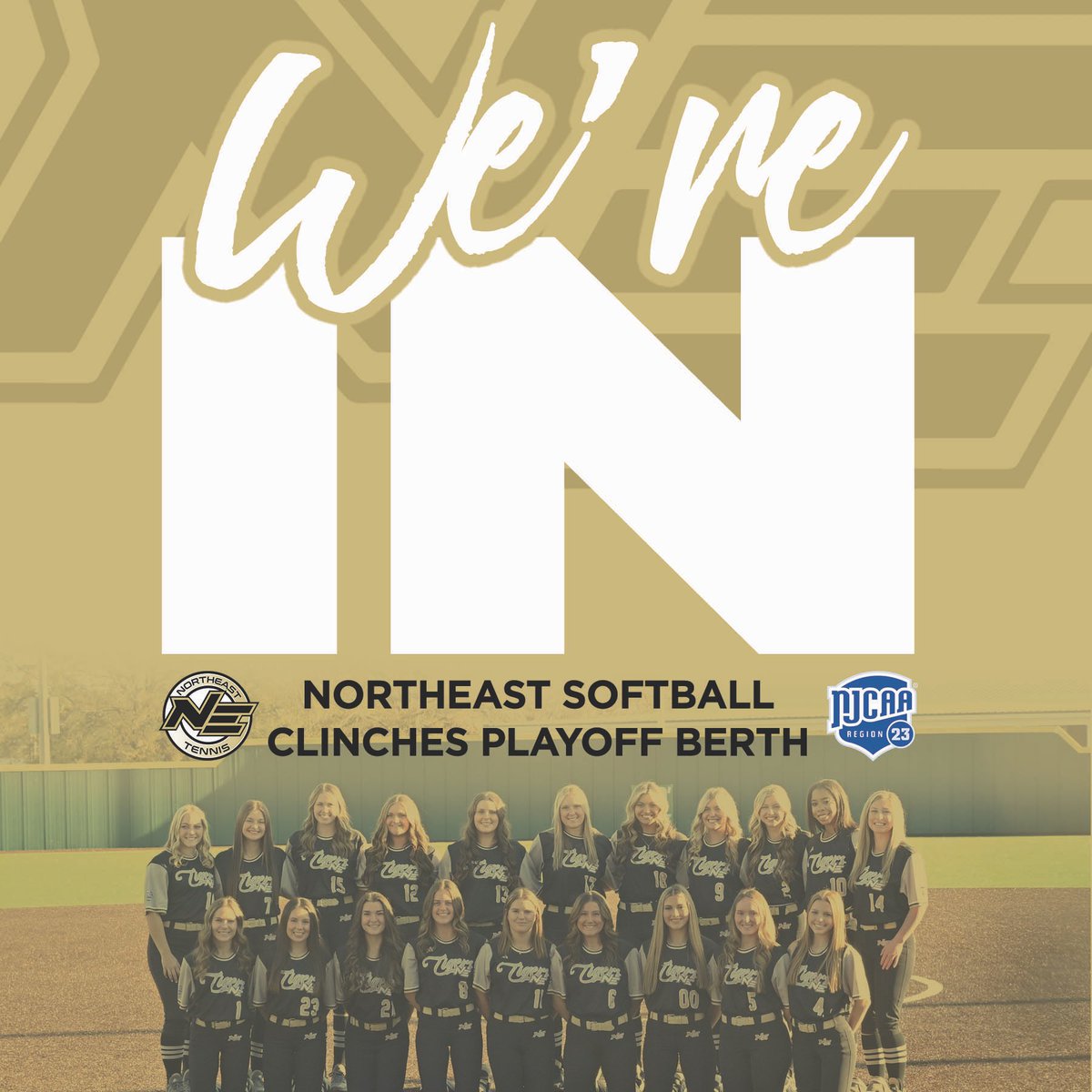 SB | 𝗧𝗵𝗲 𝘁𝗿𝗮𝗱𝗶𝘁𝗶𝗼𝗻 𝗰𝗼𝗻𝘁𝗶𝗻𝘂𝗲𝘀!

With their road sweep over Mississippi Delta, <a href="/nemccsoftball/">NEMCCSOFTBALL</a> officially clinched its spot in the upcoming <a href="/NJCAA/">NJCAA</a> Region 23 Tournament!!

It’s the 21st playoff appearance in 23 full seasons in program history!

🐯 #TigerTown
