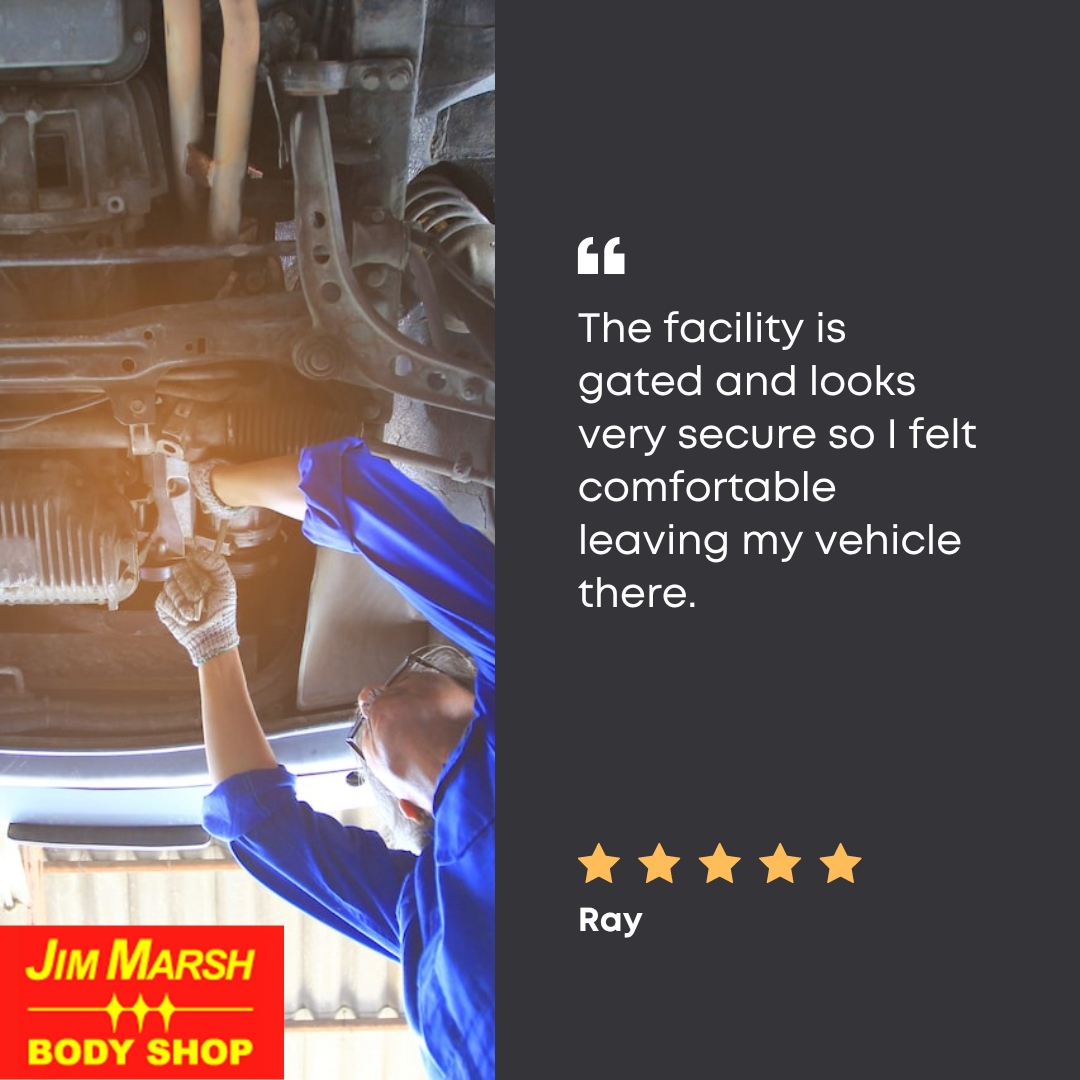 We know it can feel tough to leave your vehicle behind, so we want to make sure you feel safe doing so! 🙌🏼🌟

#JimMarshBodyShopLasVegas #CollisionRepair #LasVegas #Testimonial #Review #FiveStarReview #AutoBodyShop #AutoBodyWork #AutoBodyRepair #Car #Automotive #HappyCustomer