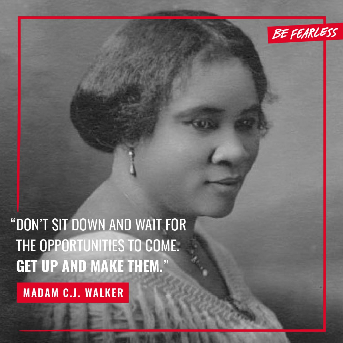 This #FearlessFriday, we’re inspired by Madam C.J. Walker, the epitome of someone who #fearlessly created opportunities. She earned the title of the first self-made millionaire by revolutionizing the haircare industry:

​​history.com/topics/black-h…