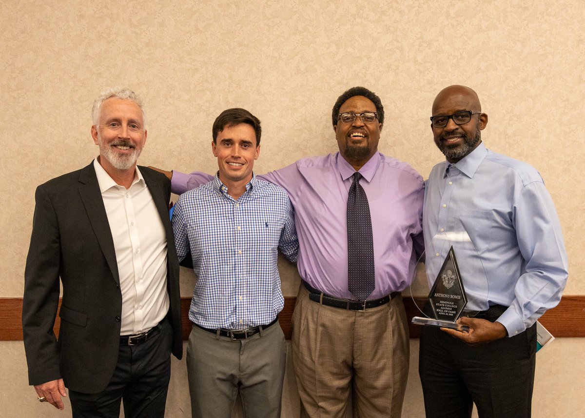 Last night was a great night for Trojan basketball as Anthony Bowie and Doug Ogle were inducted into the @Seminole_State Alumni Hall Of Fame!