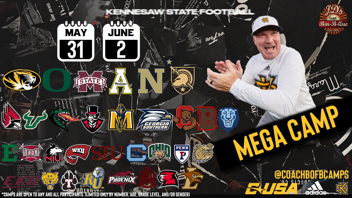 📅 MARK YOUR CALENDARS! Just over a month away❗️❗️❗️ Don't miss out on the chance to showcase your talents in front of the best programs in the nation🏈 Secure your spot now at: brianbohannoncamps.totalcamps.com/shop/EVENT