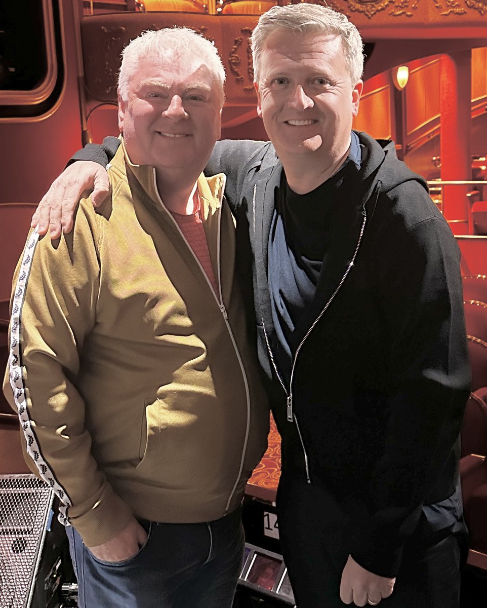 Great to work with the brilliant Aled Jones. What a gent he is! @realaled @cunardline