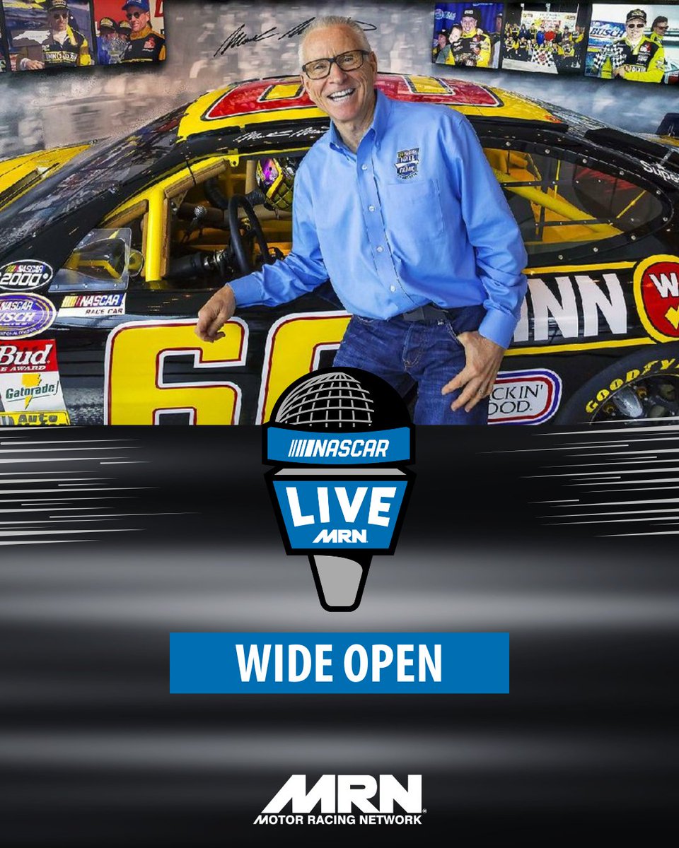 #NASCARLive Wide Open | 4/25/24 Follow along as: @TheMikeBagley sits down with @markmartin to see what he’s up to and gets his take on the current state of the sport. 📻Listen: mrn.com/nascarlive 🟢Spotify: nas.cr/3seSXXx 🍎Apple:  nas.cr/3JBKC7i #AskMRN