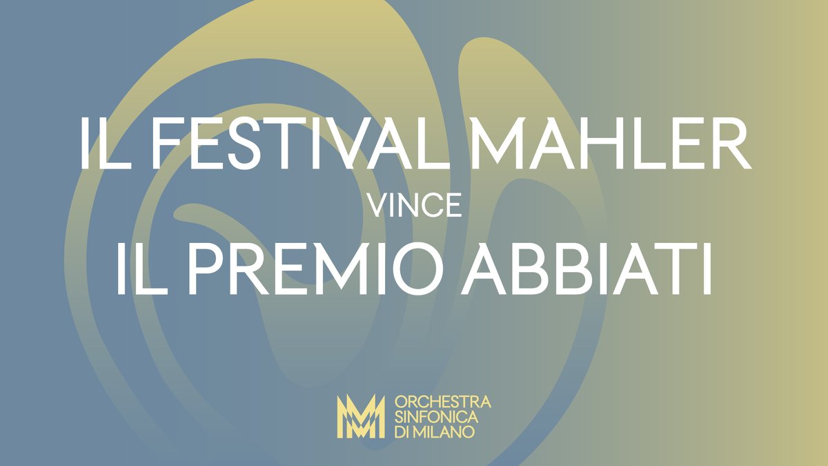 Al #FestivalMahler, cartellone straordinario del 2023 con cui la nostra Fondazione ha celebrato i suoi 30 anni di attività, è stato attribuito il Premio Speciale nell’ambito della 43^ edizione del Premio “Franco Abbiati” 👉 bit.ly/3Uimk9f