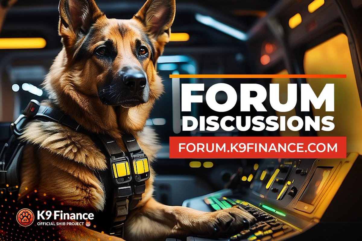 💪Flex your $KNINE on the official DAO forum💪 Do you have opinions on how K9 DAO could bound to new heights? Our custom forum allows holders to... 🗳 Submit proposals 📣 Voice your opinion on others' initiatives 🏅Earn badges for engagement 📖 Learn about community…