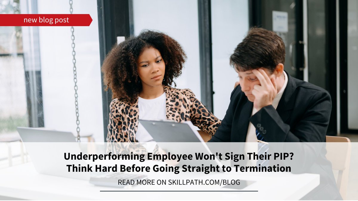What should you do if your employee refuses to sign a Performance Improvement Plan? Taking time to unpack their reasons for refusing can help to save the process. Read Steve Brisendine's latest blog post: bit.ly/4aOtTvm
#EmployeeRelations #HR #Management #PerformancePlan
