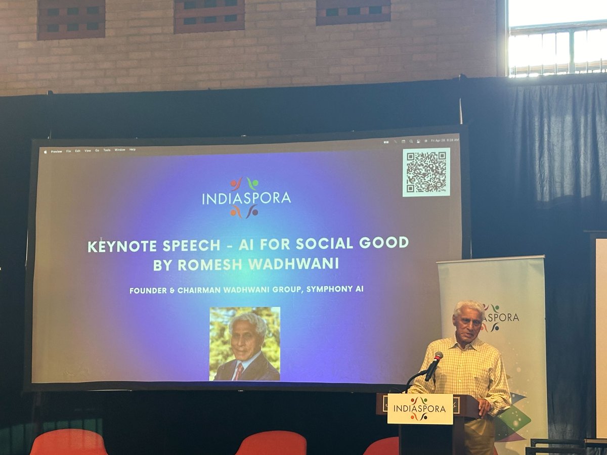 We're live! Romesh Wadhwani of @WadhwaniAI, @wadhwanif, and @SymphonyAi delivers the opening keynote address of our #AISummit at @Stanford. Tune in to the live stream here: us02web.zoom.us/meeting/regist…