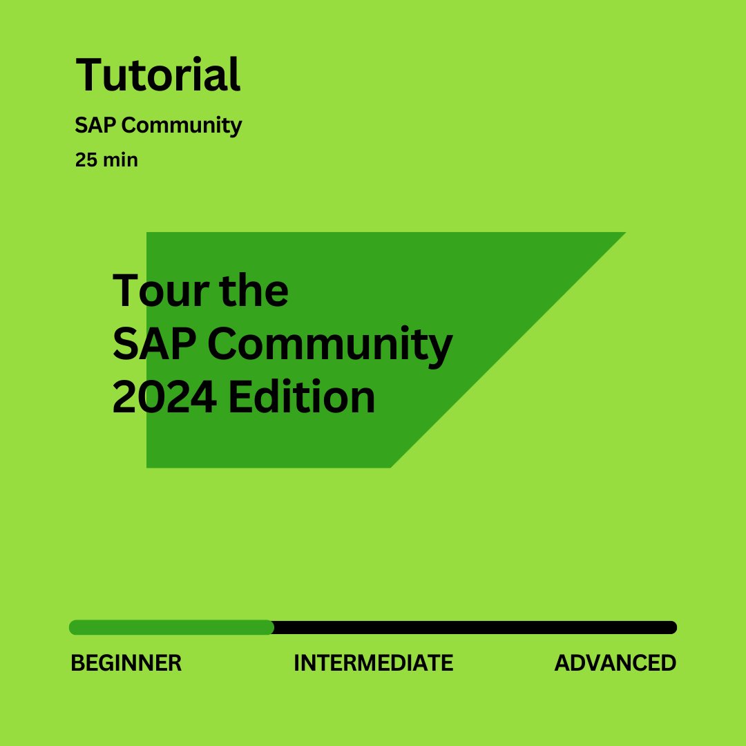 Explore the various features, functionality, and aspects of the SAP Community including: ✔️ Rules of Engagement ✔️ Questions and blog posts ✔️ How to follow tags, content & people 🔗 sap.to/6014bvBa4