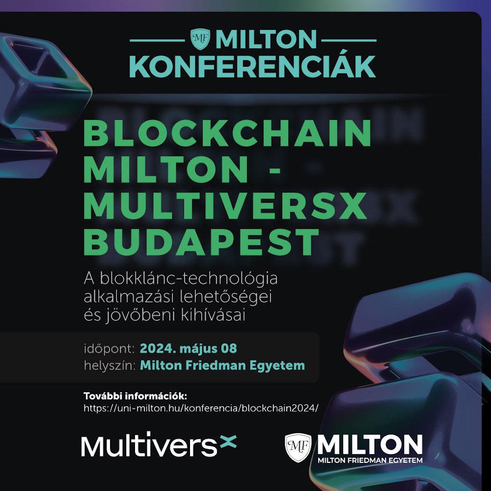 7th of May is the last day for the Milton-MultiversX hackathon. On 8th of May we have a full day of conference. The list of speakers includes government officials, bank representatives, innovators, disruptors, multiple academics.

We will tackle topics as blockchain, payments,…