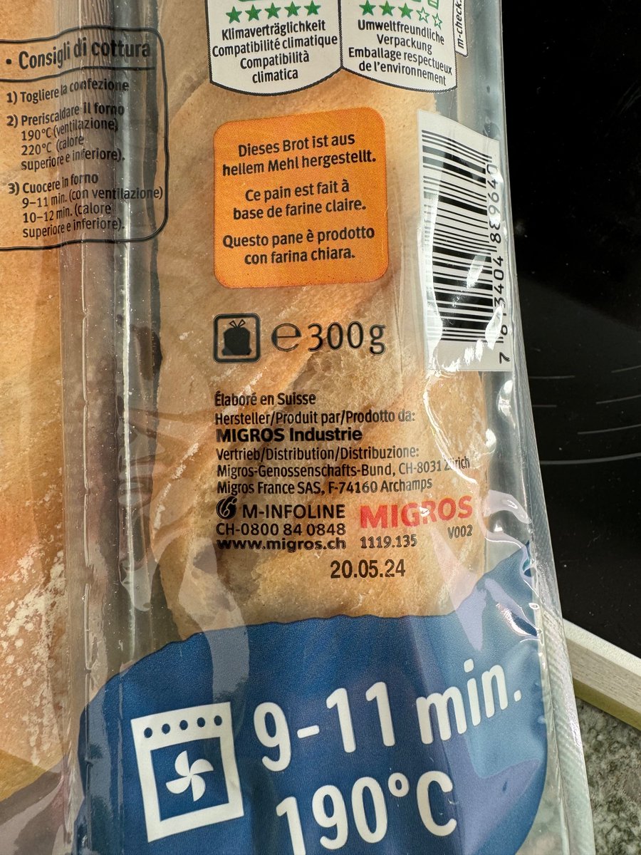 Das sollte wohl so nicht sein, <a href="/migros/">Migros</a> 
Heute so gekauft - und erst zu Hause gesehen.