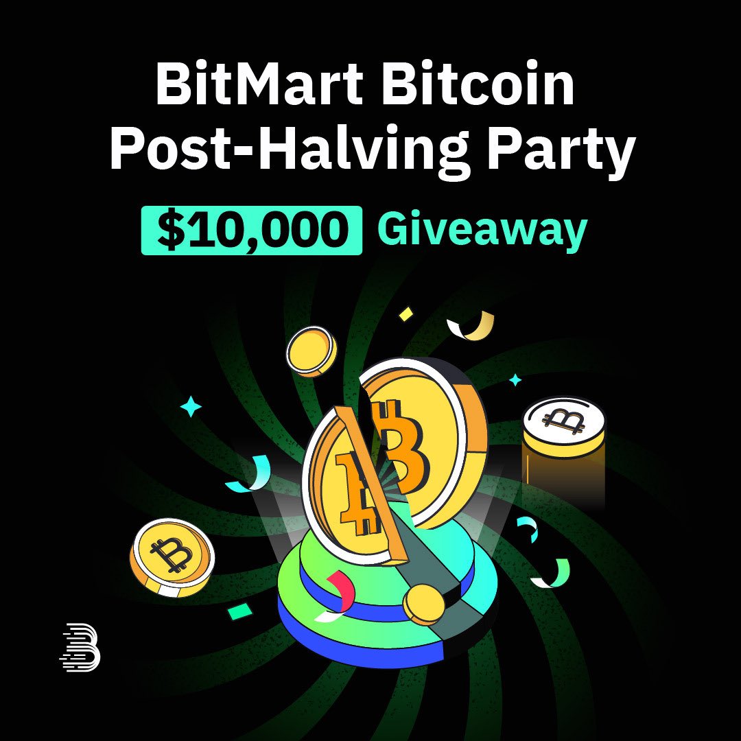 💥$10,000 #Giveaway💥

Get ready to join #BitMart's #Bitcoin Post-Halving Party with a massive $10,000 #giveaway!
💰500 fortunate participants will each receive random altcoins worth 20 USDT!

Join now 👇
taskon.xyz/campaign/detai…