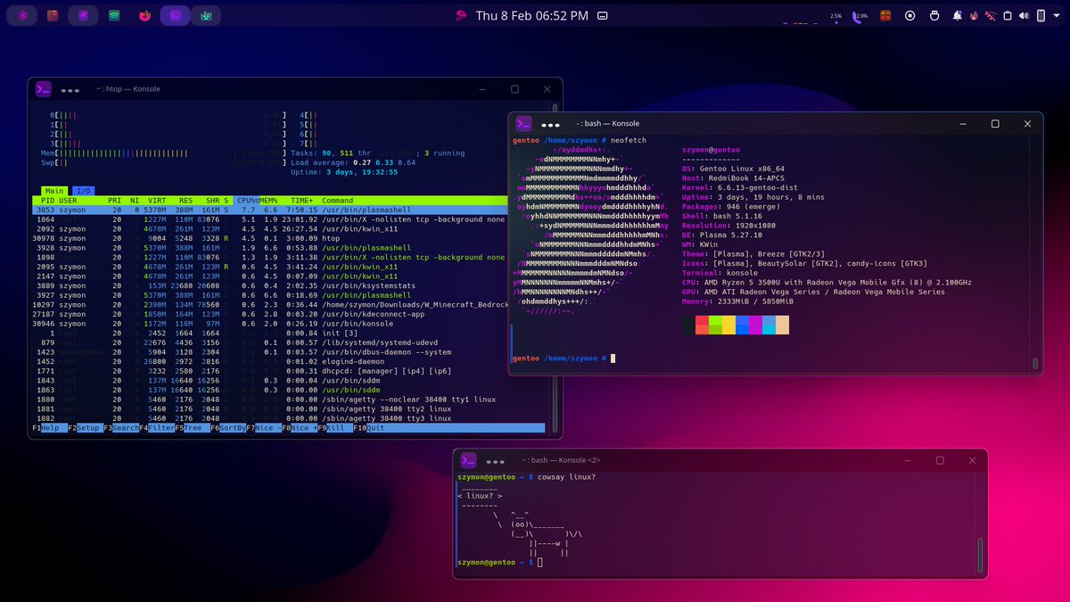 [plasma] Gentoo with plasma 5 
Link: redd.it/1cdpsx8

Buy me a coffee ☕️: buymeacoffee.com/bot_unixporn