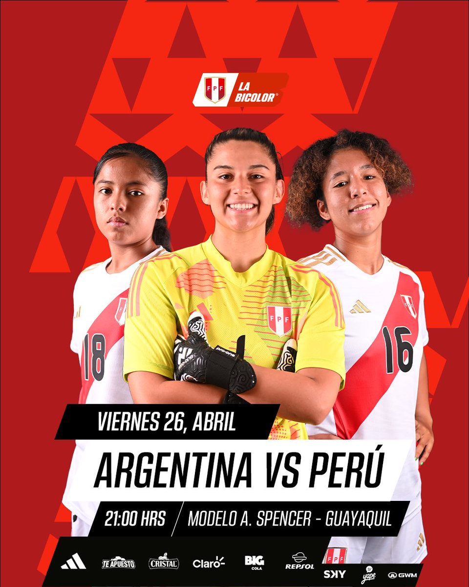 𝗖𝗼𝗻𝘁𝗶𝗴𝗼 𝘀𝗶𝗲𝗺𝗽𝗿𝗲 𝗣𝗲𝗿𝘂́ ❤️ #LaBicolor Femenina Sub 20 🇵🇪 enfrenta a Argentina 🇦🇷 por la segunda fecha del Hexagonal Final. ¡Seguimos todos unidos! 🙌🏼 #UnSentimientoQueNosUne