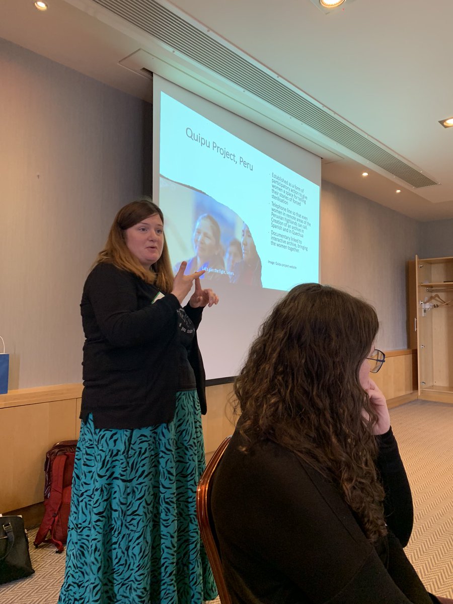 Incredible work presented by <a href="/CaralouiseCara/">Cara Levey</a> on representation of cases from Peru to keep the conversation going on Health and Wellbeing. #womensvoices #northandsouth #ceab 
<a href="/CeireMarie/">Céire Marie</a> <a href="/fidelmaashe1/">Fidelma Ashe</a>
