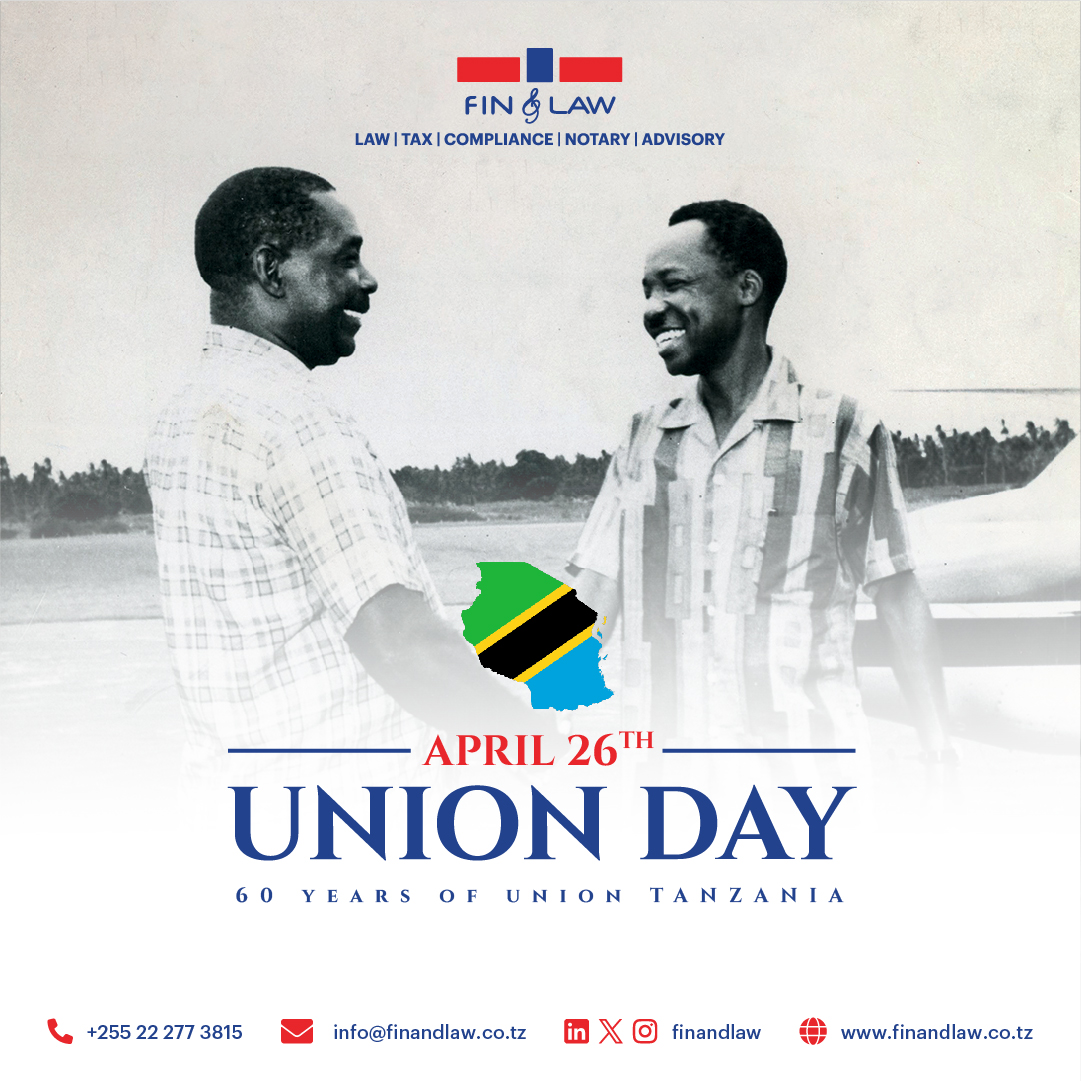 On this 26th April 2024 we wish a Happy 60th Union Day for Tanganyika and Zanzibar that led to the United Republic of Tanzania #UnionDay #tanganyika #zanzibar #law #tax #compliance #notary #advisory #finandlaw