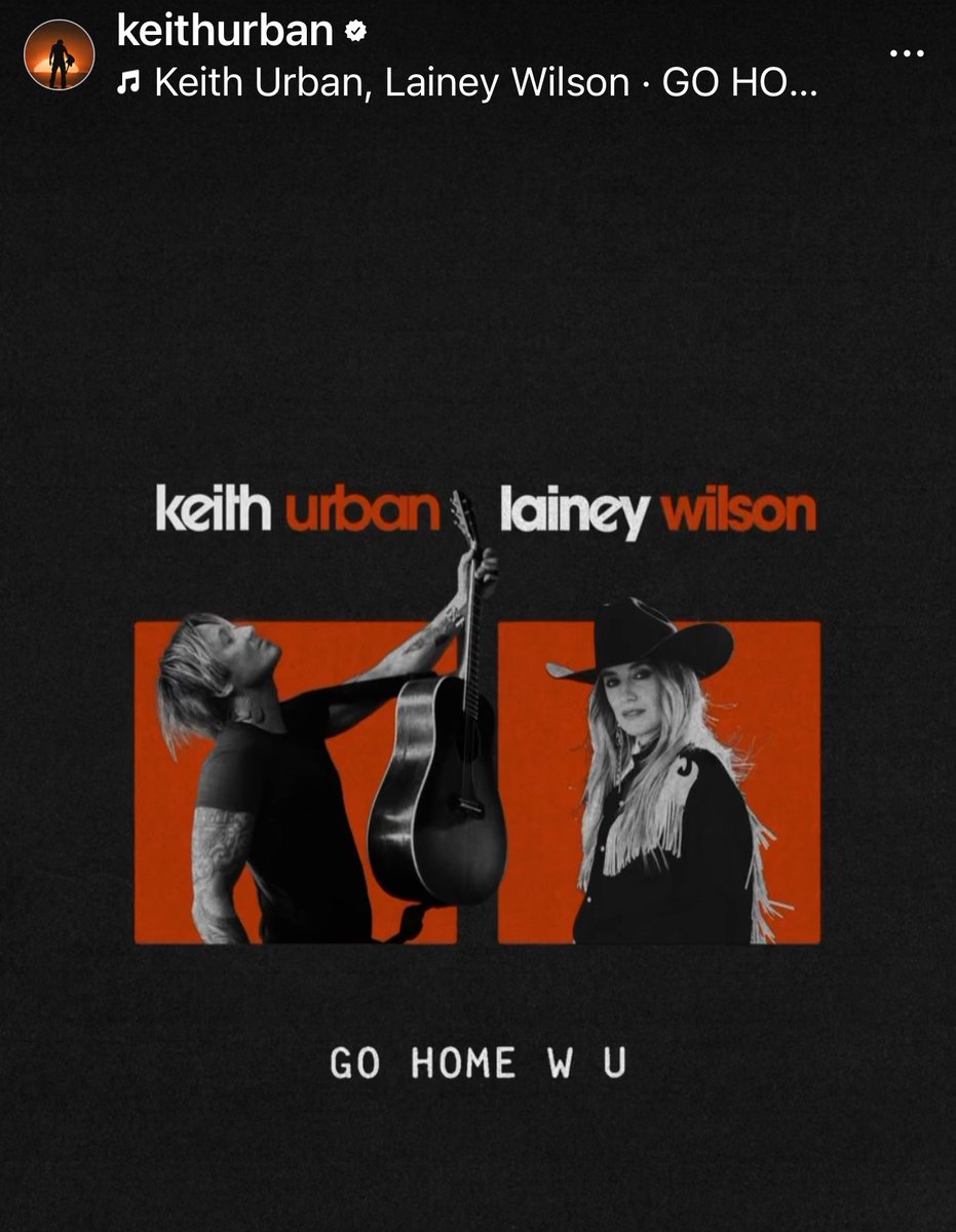 @KeithUrban and @LaineyWilson I cannot wait to hear “Go Home W U” (I love the play on W U. Wilson, Urban hmm) I already love what I’m hearing so far it makes me smile. It’s gonna be such a fun song. Pre-save here 🎶 strm.to/GOHOMEWU?fbcli…