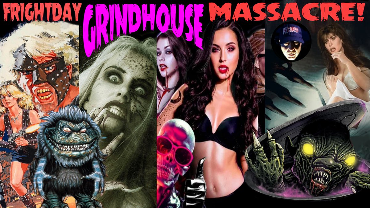 TONIGHT 8pm EST
FrightDay Night GRINDHOUSE Massacre: Sexy Gator Women, Lake ZOMBIES and Wasteland Marauders on the HORROR MIKE SHOW...
youtube.com/watch?v=pL-puX…

#grindhouse #90smovies #80smovies #SciFiFri 
#horrormovies