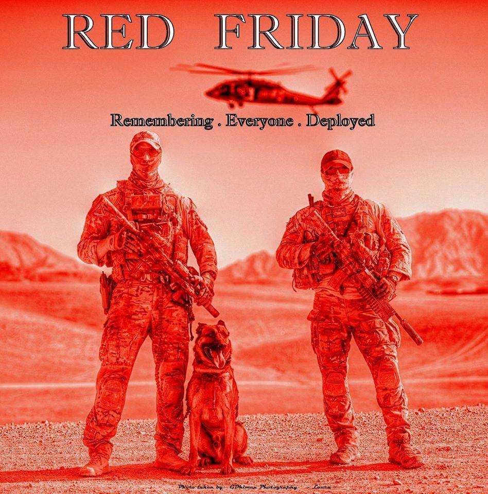 It's RED Friday. Remember Everyone Deployed!

#REDFridays #RedFriday #RememberEveryoneDeployed #MyVALoanGuy #HonorOurWarriors #AmericanHeroHomeLoans #Indianaveterans #Illinoisveterans #MichiganVeterans