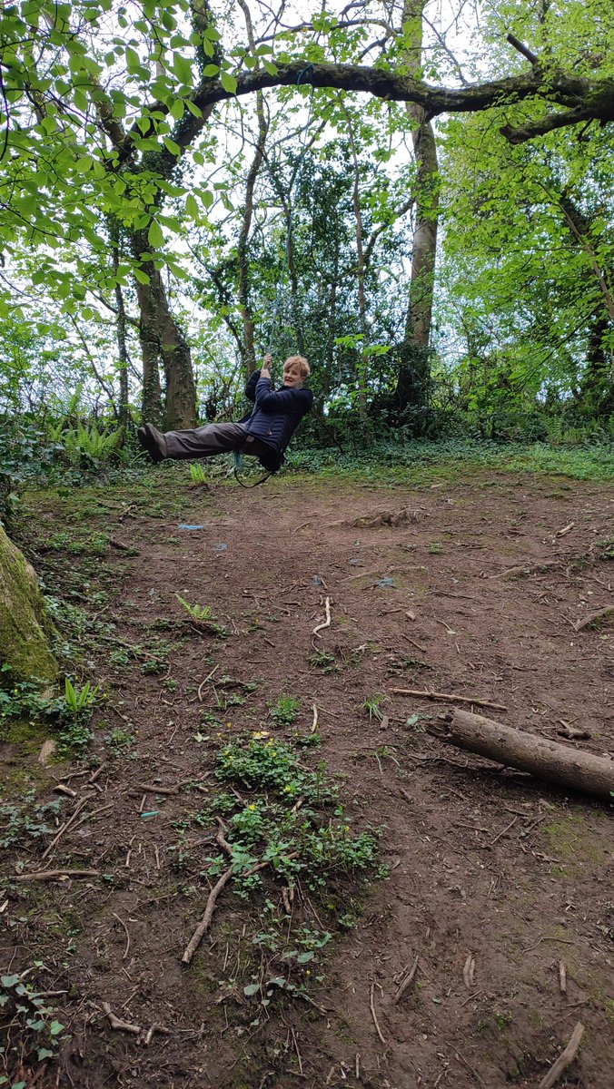 A fabulous walk in woods nr Dinas powys. Had it all, woodland, streams, wild flowers, swings, to the soundtrack of blackbirds, wrens, robins,with herons kestrels & buzzards overhead. Rewarded with a half pint and packet of crisps at end😁 thanks @DerekTheWeather @BBCWales