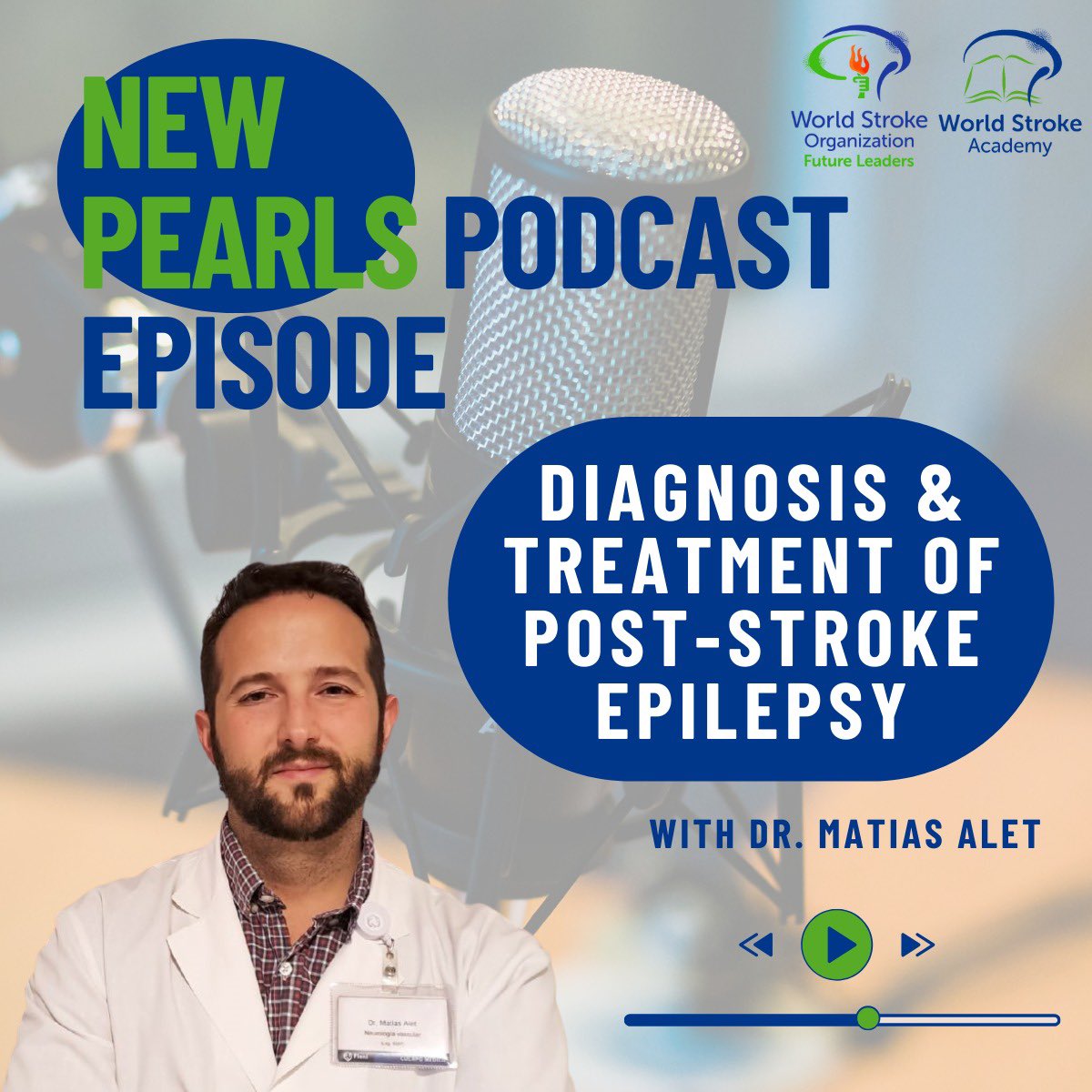 🫵 We don’t get tired of delivering high-quality #stroke #education 🎙️You can now listen our new #PearlPodcast featuring Dr @AletMatias from @WorldStrokeOrg Future Leaders Program, discussing post-stroke #epilepsy concepts 🎧this & other episodes here👇 world-stroke-academy.org/podcasts/