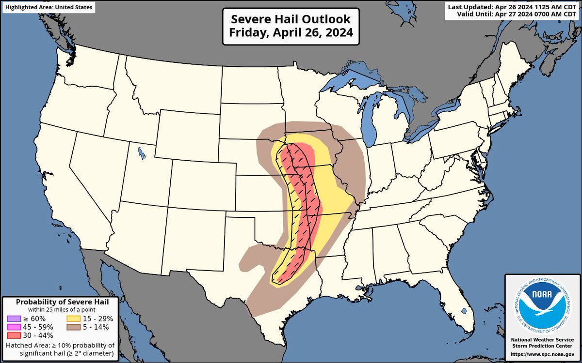 weathertrackus's tweet image. The SPC has expanded the Enhanced Risk into Northeast Texas where strong tornadoes &amp;amp; very large hail is likely this afternoon.

#txwd #okwx #arwx #weather