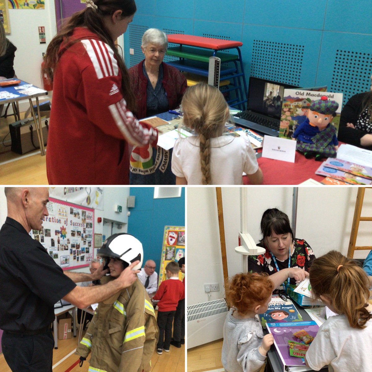 BarrhillPrimary's tweet photo. We had a fantastic Careers Marketplace this afternoon to end our DYW week. We can’t thank all our volunteers enough. The children loved going round and interviewing people about their jobs. #dyw #metaskills #dywweek https://t.co/ey9iIq5bKI