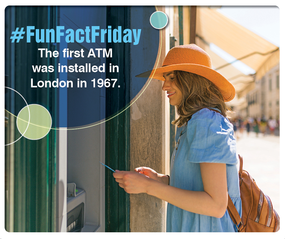Happy Friday!
💡Did you know the first ATM was installed in London in 1967? They've come a long way since then!  

😄You don't have to go to London to visit us. We're easy to find in your neighborhood. Join us! westerlyccu.com/locations

#JoinUs #CreditUnionDifference  #HappyFriday