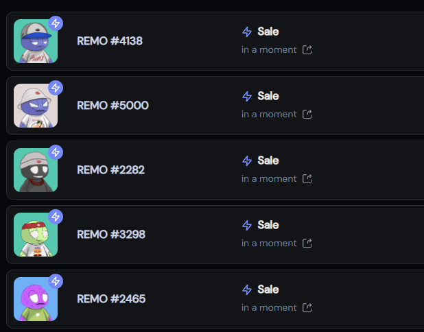 Just got me 5 more @remosworld for my collection!🔥 Couldn't be more bullish on a project's founder, @joeytadiar is definitely a real one with a real vision to bring his Brand to the next level. SEI needs more people as passionate as he is!🔴