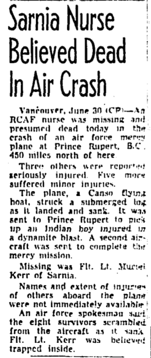 100K IN A DAY - Leg 13 (61-65km)
Flight Lieutenant (Flying Officer) Muriel Isabell Kerr @RCAF_ARC 
Nursing Sister
On May 26th we will be walking a 5km stretch for F/Lt Kerr, who has no found family and was killed in 1959. She was from @Sarnia_Ontario
 gofund.me/c0107aa6