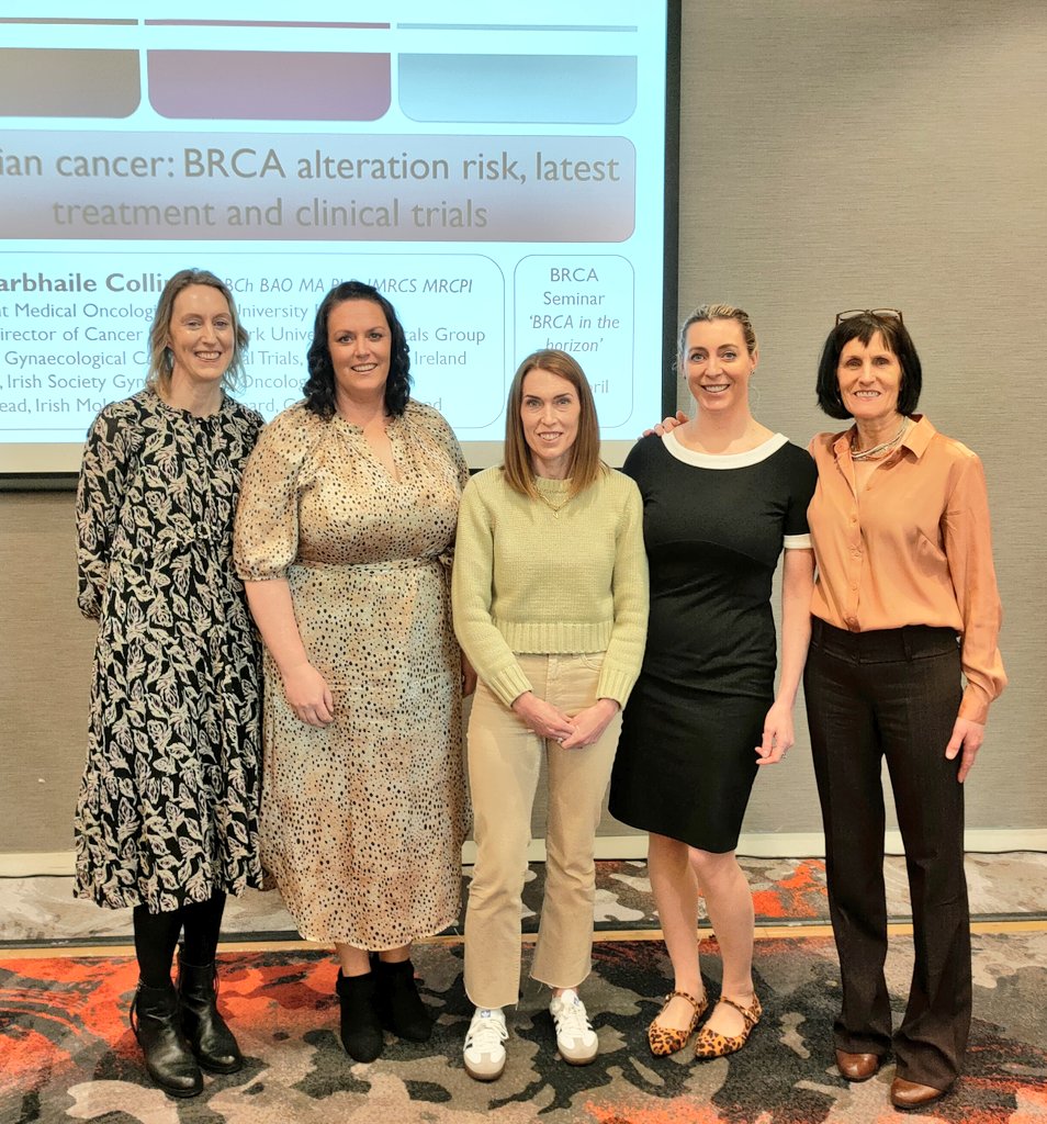Dearbhaile Collins (@dcollinsflynn) on Twitter photo The 🟥 Cork contigent 🟥 at the <a href="/MarieKeating/">Marie Keating Foundation</a> BRCA in the Horizon Seminar today
From left to right- Marie Duff, Genetic Counsellor; Susan Walsh, RANP Breast Specialist; Vicki Cleary cANP BRCA specialist; me ☺️; with Bernie Carter, Assistant Director of Nursing <a href="/MarieKeating/">Marie Keating Foundation</a> The 🟥 Cork contigent 🟥 at the <a href="/MarieKeating/">Marie Keating Foundation</a> BRCA in the Horizon Seminar today
From left to right- Marie Duff, Genetic Counsellor; Susan Walsh, RANP Breast Specialist; Vicki Cleary cANP BRCA specialist; me ☺️; with Bernie Carter, Assistant Director of Nursing <a href="/MarieKeating/">Marie Keating Foundation</a>