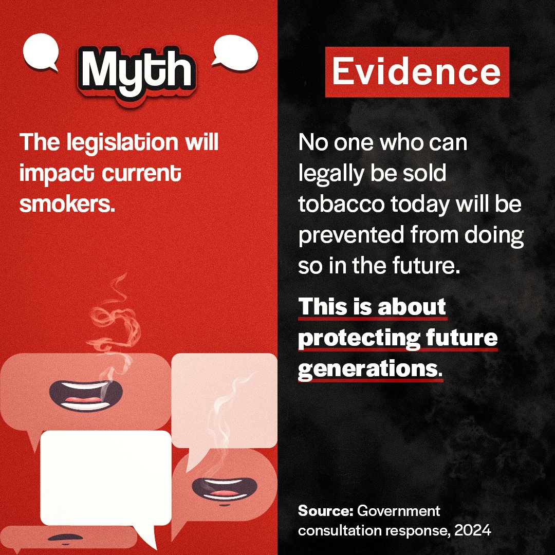 We have a duty to protect future generations from the harms of smoking and clamp down on youth vaping.

This is why we're taking action with our historic Tobacco and Vapes Bill.

Read more about our plans for a #SmokefreeGeneration: healthmedia.blog.gov.uk/2024/04/15/cre…