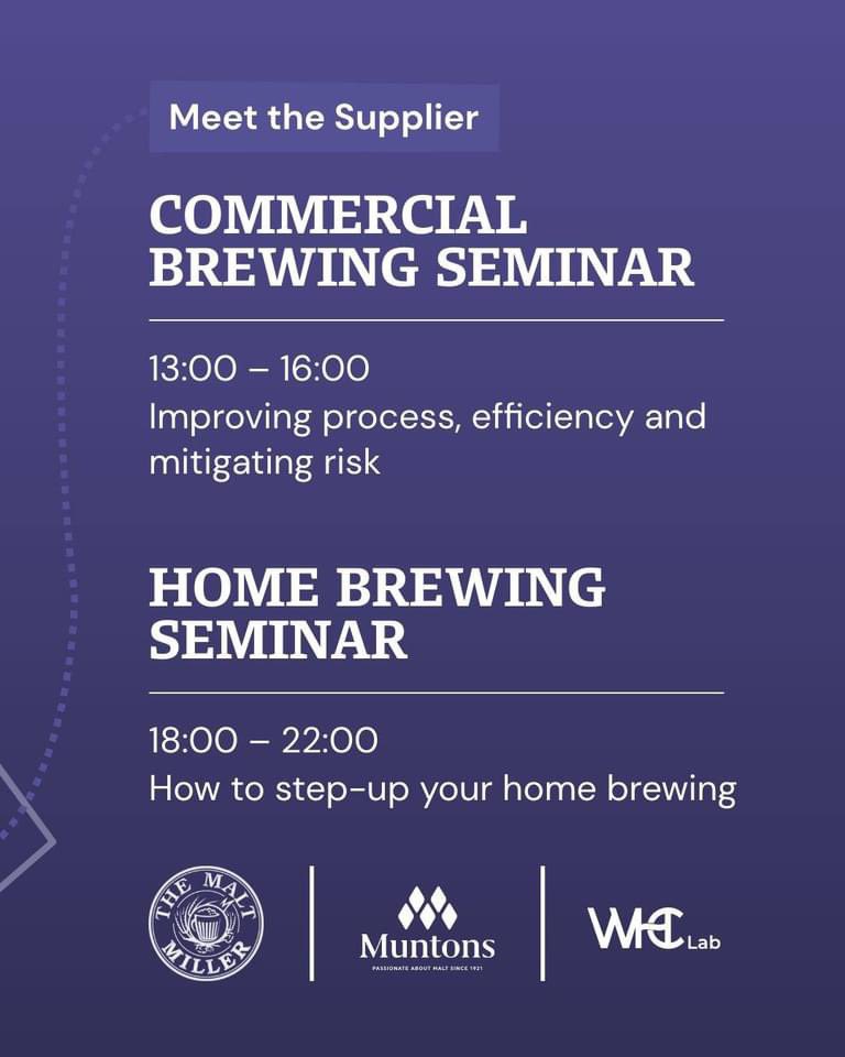 Homebrewing friends of Manchester on the evening of the 13th at Track alongside <a href="/themaltmiller/">The Malt Miller</a> were doing an evening of talks on what’s coming up and is exciting in the home brewing space come along from 6!