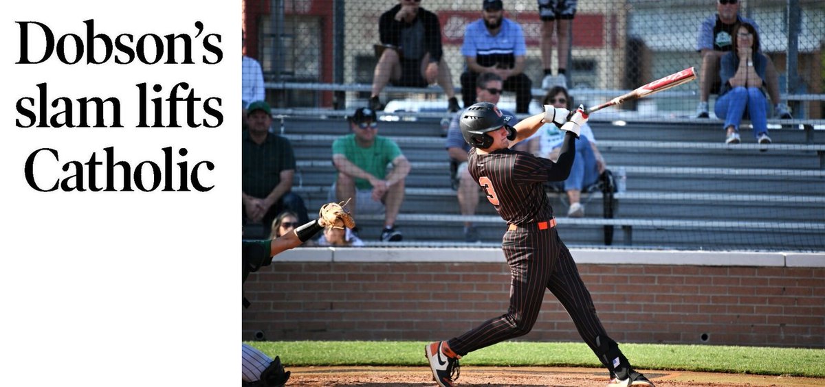 On this day in 2023, Trip Dobson's third-inning grand slam fueled @CurDogBaseball to a 5-3 playoff win over Lafayette. After a Brooks Wright single and a Cole Cranford double, Noah Lewis walked to load the bases, setting the stage for Dobson's heroics.