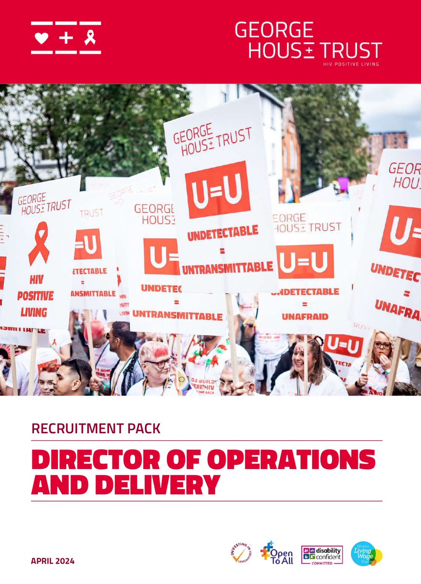 I’m looking for a Director of Operations and Delivery to come and work with me at @GeorgeHouseTrst. If you’re an inspiring leader with a passion for tackling inequalities and #HIV stigma, have a look. Happy to chat if you want to explore the role… ght.org.uk/director-opera…