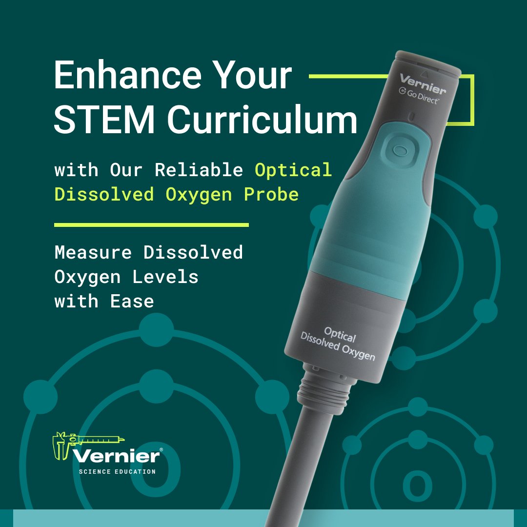 The Go Direct® Optical Dissolved Oxygen Probe empowers educators to engage students in hands-on investigations of dissolved oxygen, water temperature, and atmospheric pressure.  vernier.com/product/go-dir… #ITeachBio