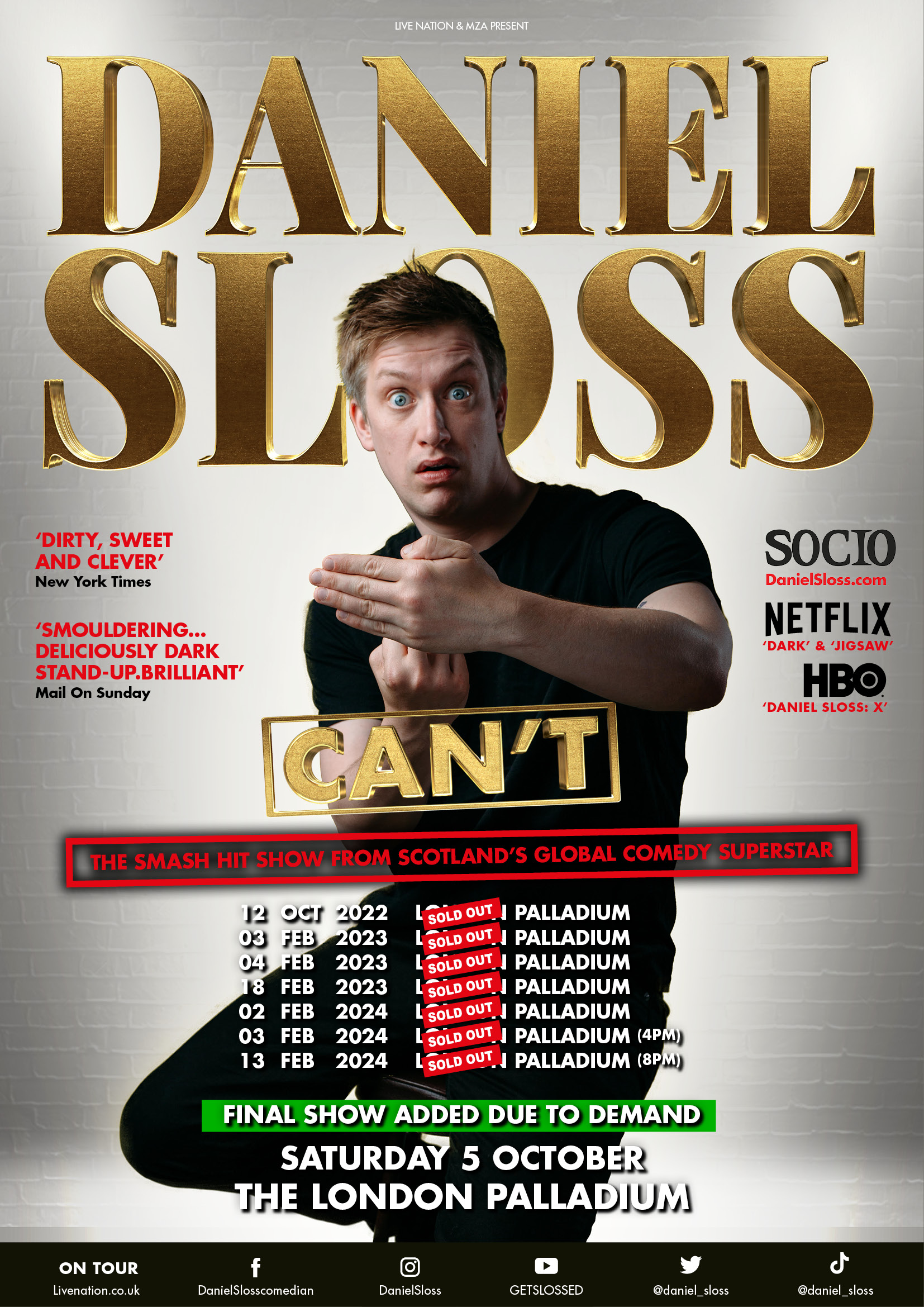Daniel Sloss Daniel Sloss X