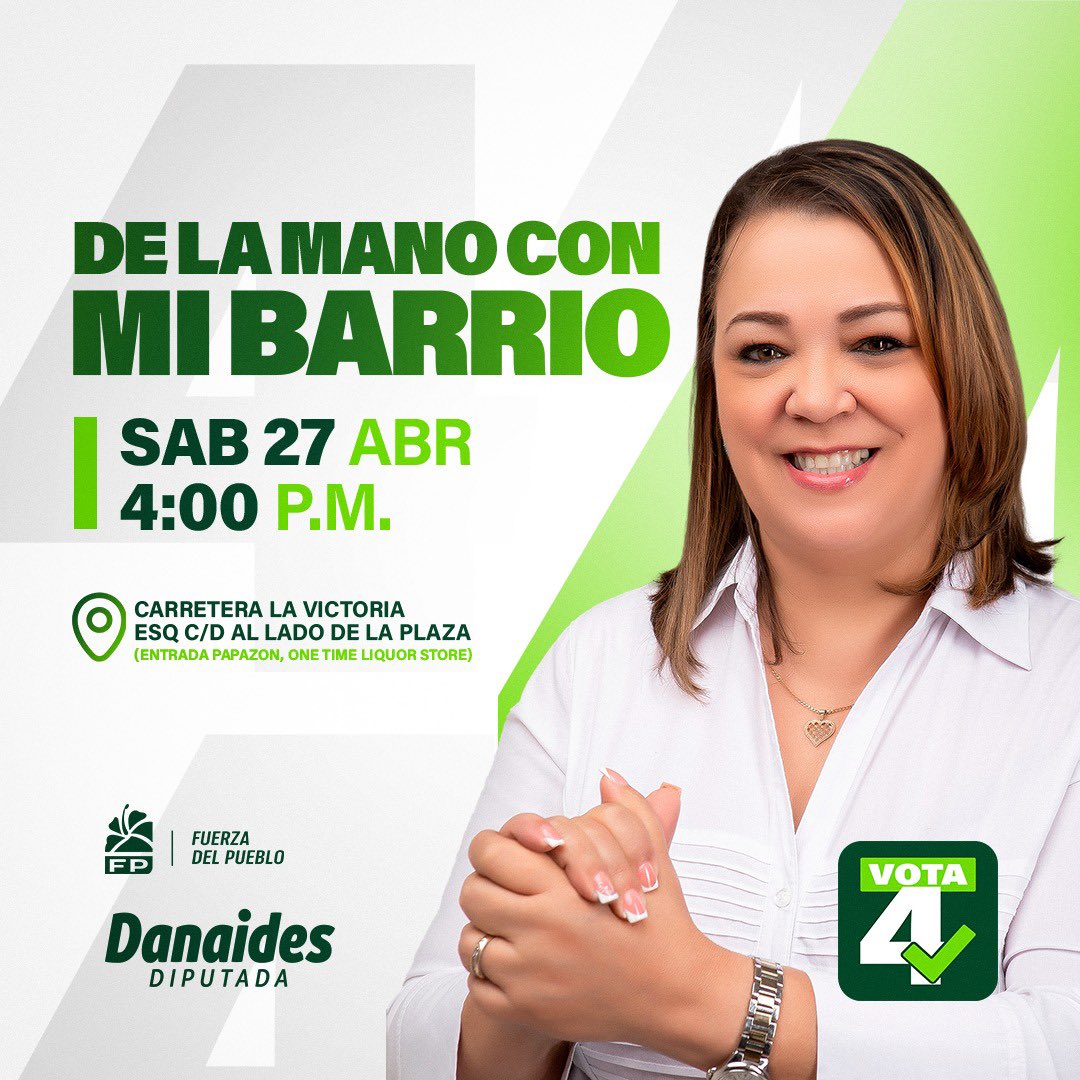 ¡Atención, Sabana Perdida! ¡Atención, Milloncito! 
Este Sábado 27 de Abril, a las 4:00p.m., recorramos las calles “DE LA MANO CON MI BARRIO”, Caminemos por las calles que amamos, escuchemos a nuestra gente, intercambiemos ideas y así trabajar juntos para construir un mejor Santo