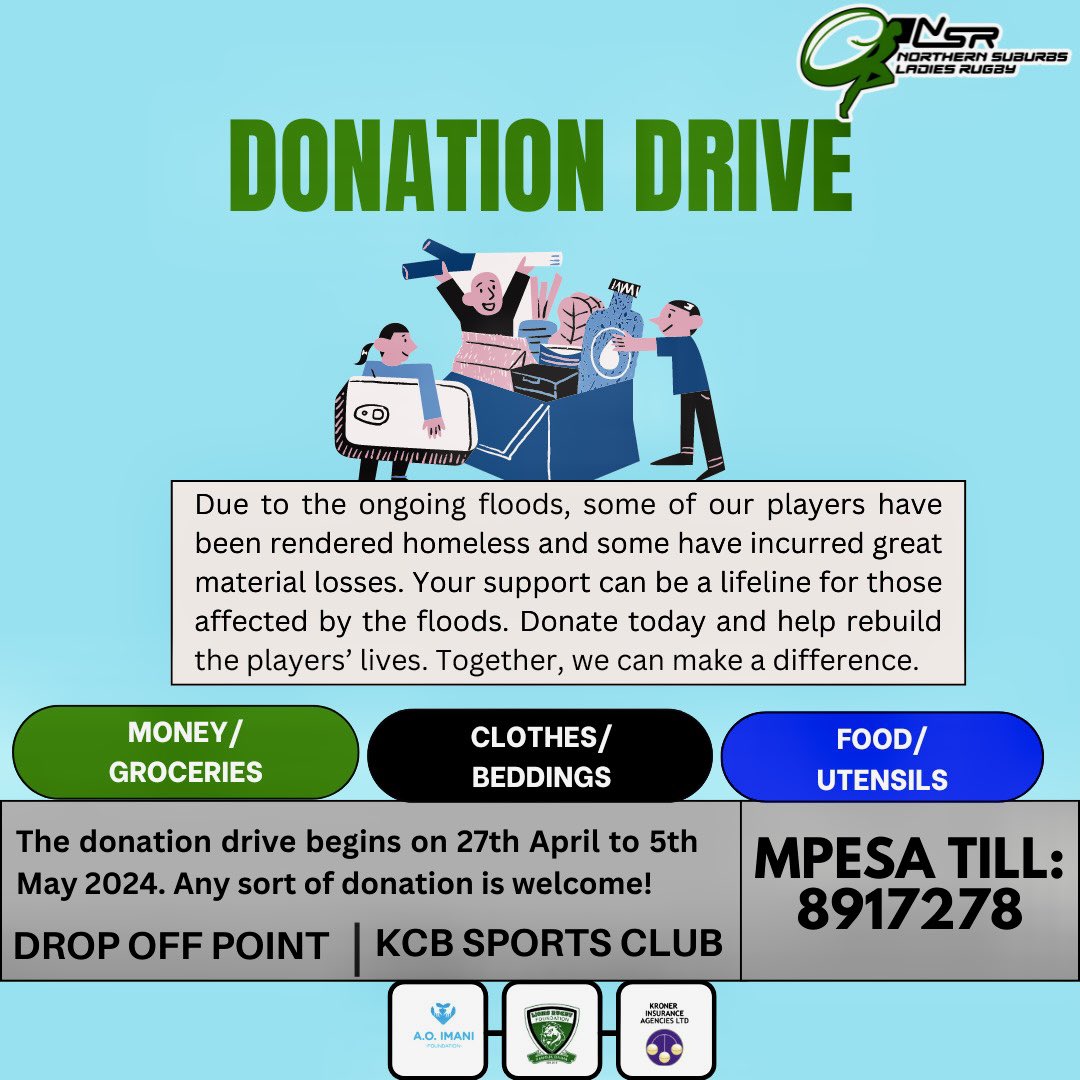 Every contribution counts! Help us make a difference by donating today. Together, we can create positive change. Any sort of donation is welcome.
#nslrfc #womensrugby #RugbyKE #donatenow