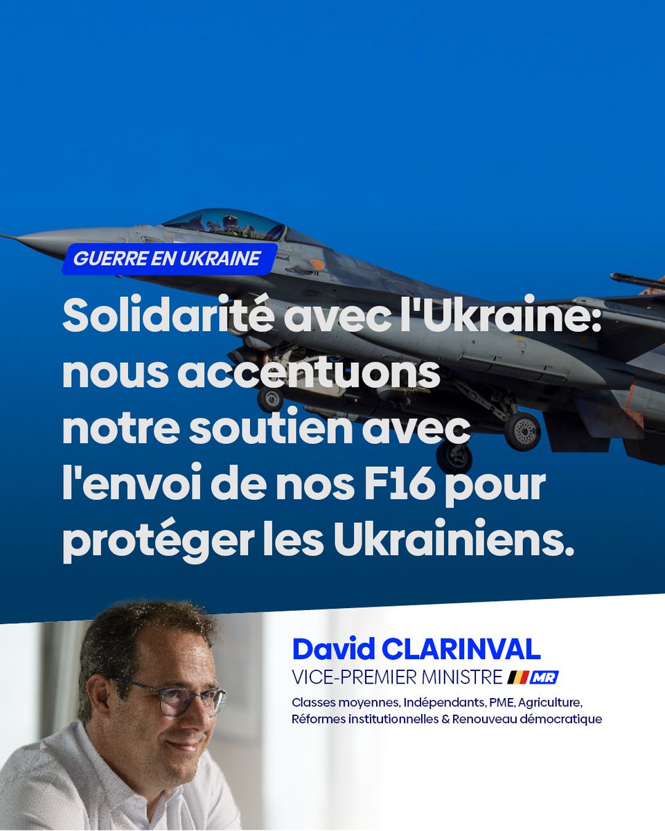 🇺🇦 We asked for it, now it has happened! Today we strengthen our support to Ukraine by deciding to send our #F16s to protect the people from Ukraine. #Ukraine #begov lalibre.be/belgique/socie…