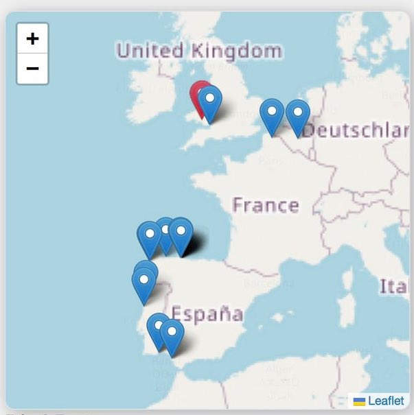 This @Flatholmers lesser black-backed gull was ringed last year as a chick! It has been in so many places in less than a year! We would not know this without the dedication of ring riders across Europe. Thank you!