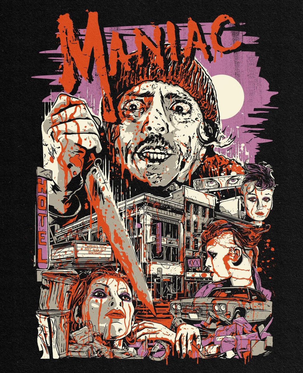 MANIAC (1980) Genre: Psychological/Slasher Directed by William Lustig Do you think that this classic horror movie is a Hit or a Miss? [source: LukeDismayDesign]