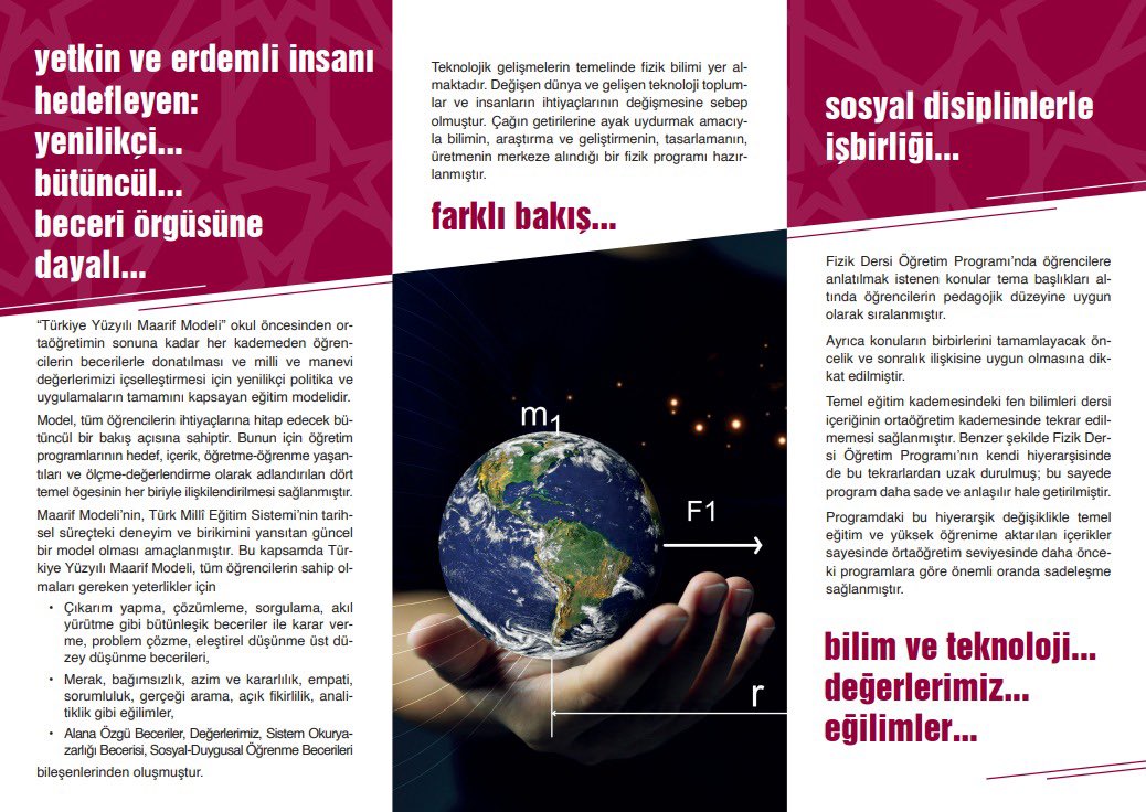 ♦️Köklerinde bilgi, odağında beceri, hedefinde gelecek! 'Fizik Dersi Öğretim Programı' #KöklerdenGeleceğe #TürkiyeYüzyılınınMüfredatı @tcmeb @Yusuf__Tekin @MucahitYentur