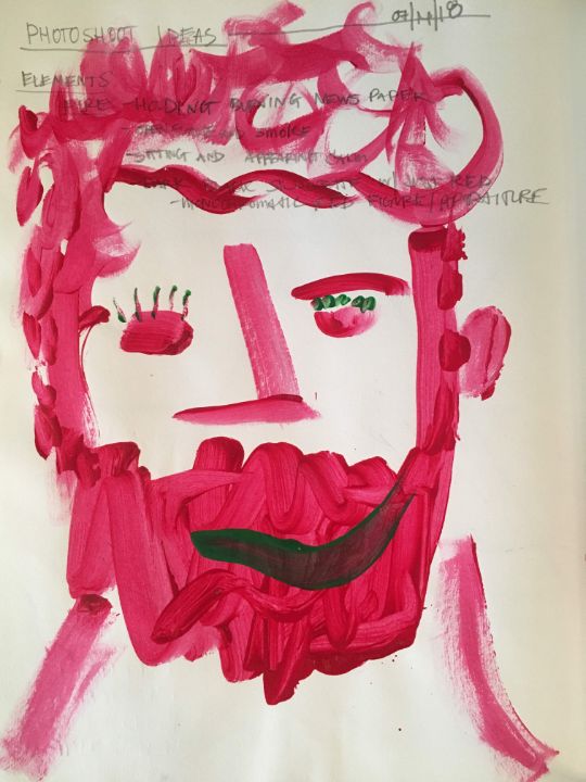 Art of the Day: 'Bust of Male in Red'. Buy at: ArtPal.com/nvnez?i=230996…