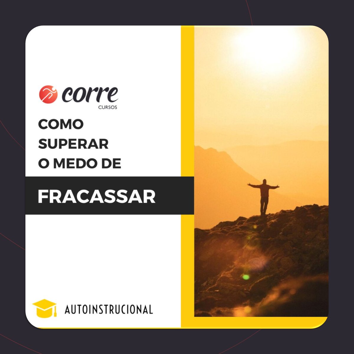 Preparado para uma jornada de autodescoberta e crescimento profissional!🎯

Sabemos que o medo de fracassar pode ser um grande obstáculo para o crescimento e a inovação dentro das empresas. Mas não precisa ser assim!✋

Acesse: tinyurl.com/5n6zc8hr

#correcursos #cursosonline