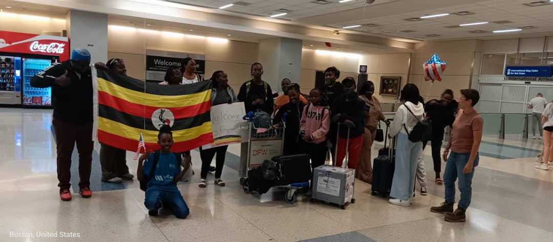 The Ugandan contingent have arrived at Dallas Airport ahead of the Vex World Robotics Championship. #VEXWorlds | #YoungEngineersUG