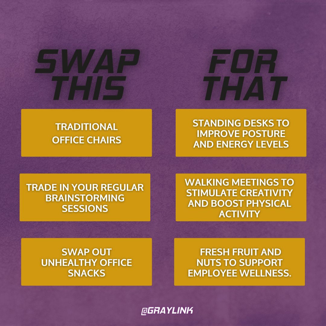 GrayLinkLatham's tweet image. Ready for a change? Swap this for that and elevate your everyday. Small shifts can lead to big transformations! 💫 #UpgradeYourRoutine #ChangeIsGood