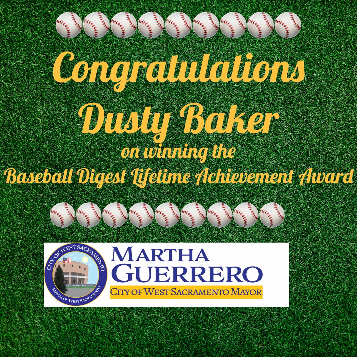 Dusty Baker wins Baseball Digest lifetime achievement award espn.com/mlb/story/_/id…