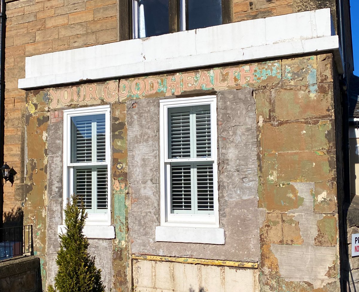 Wonderful #ghostsign of an old business on Manse Rd, Edinburgh 
#YourGoodHealth