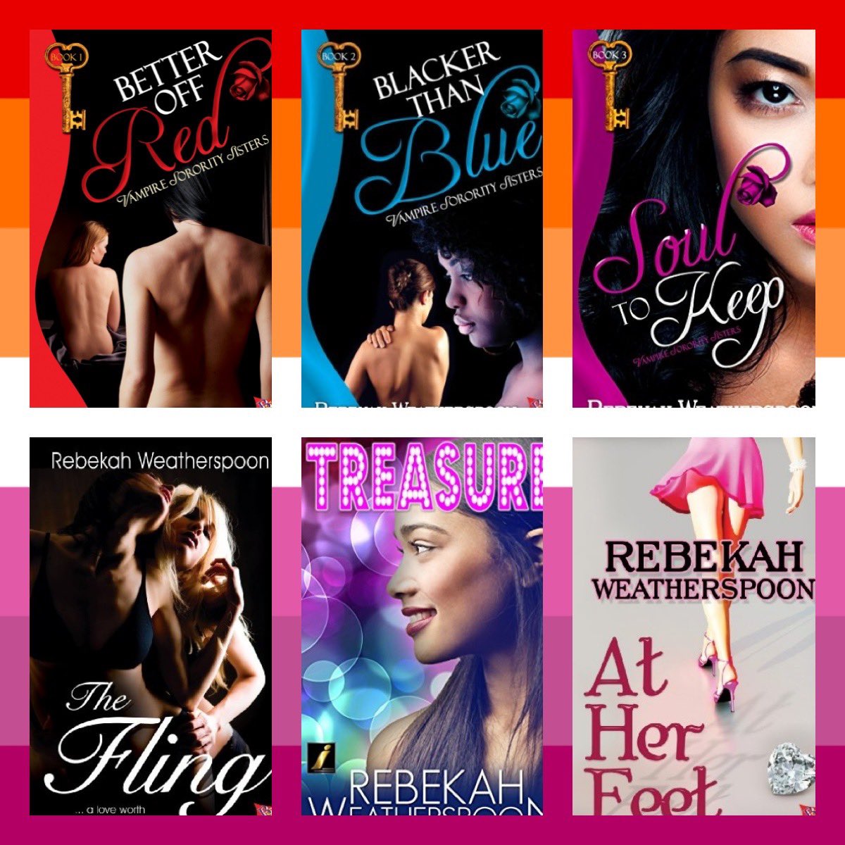 With #lesbianvisibilityweek coming to a close I just wanna remind people I do in fact have lesbian romances and let you know I have 4 more in the pipeline that I’m really excited to share with you all. 🩷 rebekahweatherspoon.com Btw all are IR/Black couples.